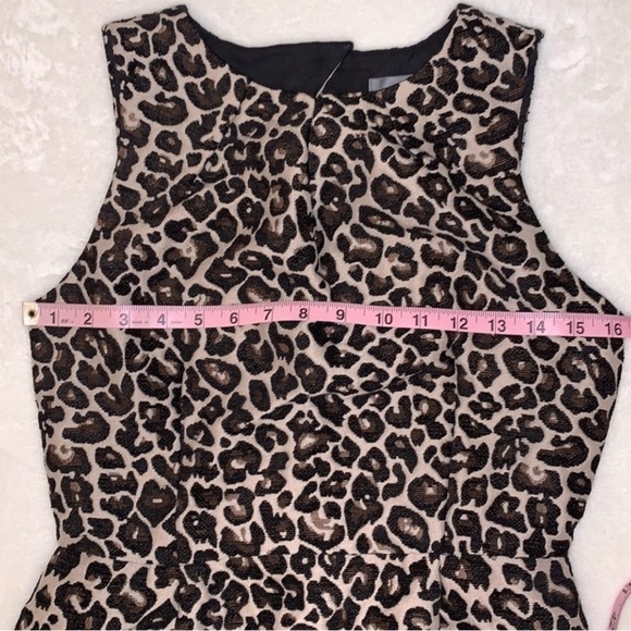 Anthropologie Leopard Print Dress - Black and Cream - Picture 5 of 10